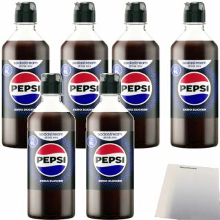 SodaStream Pepsi Zero Zucker drink mix VPE (6x440ml Flasche) + usy Block