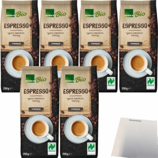 Edeka Espresso gemahlen VPE (6x250g Packung) + usy Block