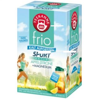 Teekanne frio Sport Apfel Zitrone Magnesium 3er Pack (3x45g Packung)