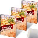 Grocholl Bratkartoffeln Zwiebel&Schinken 3er Pack (3x400g Packung) + usy Block