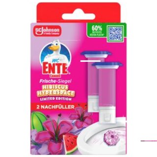 WC-Ente Frische-Siegel Nachfüller Hibiskus (2x36ml Packung)