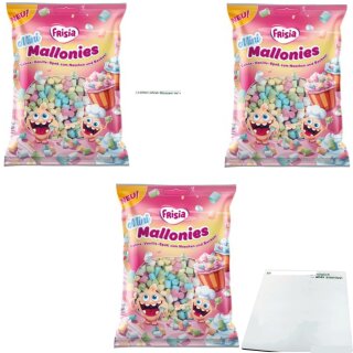 Frisia Mini Mallonies 3er Pack (3x150g Beutel) + usy Block