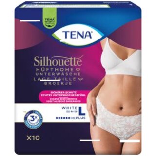 Tena Silhouette Plus Pants weiss L 10er
