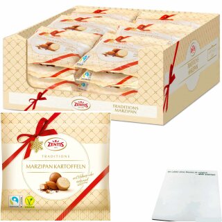 Zentis Marzipan Kartoffeln mit Kakaopulver VPE (36x100g Beutel) + usy Block