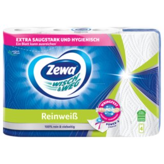 Zewa Wisch&Weg Reinweiss Küchenrollen (4 x 45 Blatt)