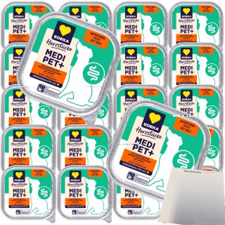 Edeka Medi Dog Intestinal Pute mit Reis VPE (22X150g Dose) + usy Block