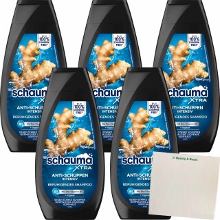 Schauma Shampoo Anti-Schuppen Intensiv VPE (5x350ml Flasche) + usy Block