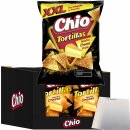 Chio Tortillas Chips Nacho Cheese VPE (10x200g Packung) + usy Block