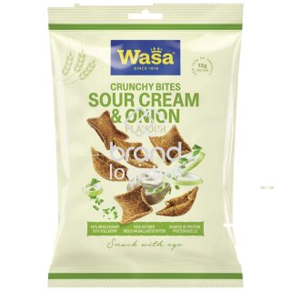 Wasa Crunchy Bites Sour Cream & Onion (1x100g Beutel)