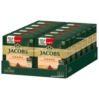 Jacobs Cafe Crema Sticks 20Ts VPE (12X36g Packung)