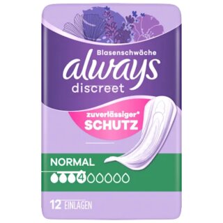 Always discreet Inkontinenz Einlagen normal (12St Packung)