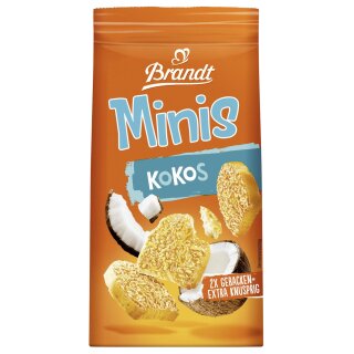 Brandt Zwiebak Minis Kokos (120g Packung)