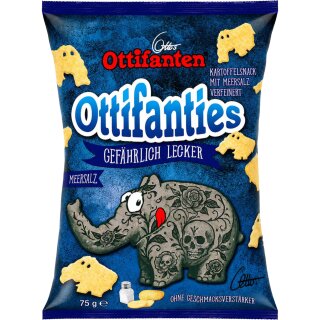 Ottifanties Kartoffelsnack mit Meersalz (75g Packung)