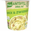 Knorr Kartoffel Snack mit Speck und Zwiebel VPE (8x58g Becher)
