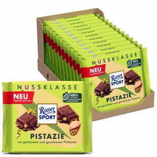 Ritter Sport Nussklasse Pistazie VPE (12x100g Packung)
