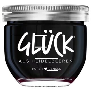 Glück Fruchtaufstrich Heidelbeere (230g Glas)