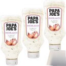 Papa Joe´s Knoblauch Sauce 3er Pack (3x300ml Flasche) + usy Block