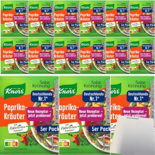 Knorr Salat Krönung Paprika-Kräuter VPE (15x45g Beutel) + usy Block