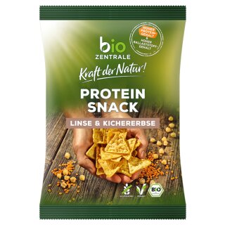 biozentrale Protein Snack Linse Kichererbse VPE (8x50g Packung)