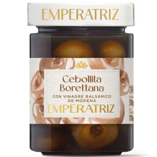Emperatriz Cebollita Borettana, Kleine Zwiebeln in Balsamico (310g Glas)