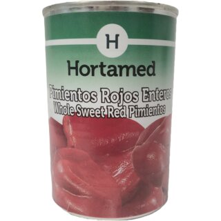 Hortamed Pimientos Rojos Enteros, Rote Paprika (390g Dose)