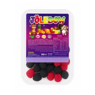 Jölebow Mini Him-Brombeere Geleebonbons mit Fruchtgeschmack (300g Dose)