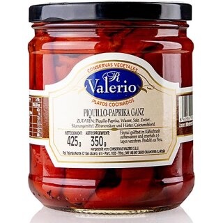 Valerio Pimientos Piquillo, Ganze Paprika (425g Glas)