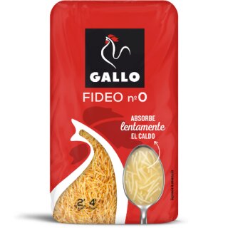 Gallo Fideo no0 Pasta Nudeln (450g Packung)