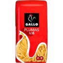 Gallo Plumas no6 Makkaroni Nudeln (450g Packung)