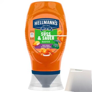 Hellmann´s Süß & Sauer Sauce (250ml Flasche) + usy Block