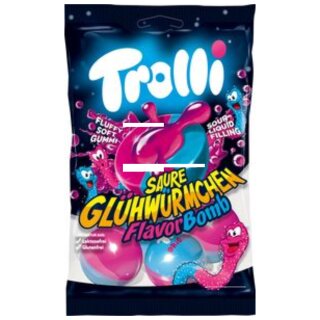 Trolli Flavor Bomb Saure Glühwürmchen (75g Beutel)