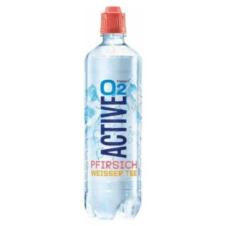 Adelholzener Active O2 weißer Tee Pfirsich DPG VPE  (8x 0,75l Flasche) + usy Block