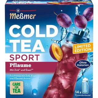 Meßmer Cold Tea Sport Pflaume (14x2,75g Packung)