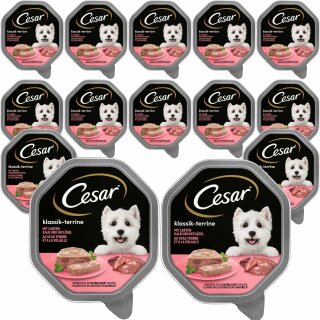 Cesar Klassiker Kalb und Geflügel VPE (14x150g Packung)