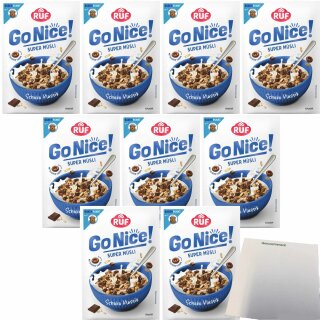 RUF GoNice Schoko Klassik VPE (9x50g Packung) + usy Block