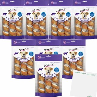 Dokas Dog Kau-Spirale Hühnerbrust VPE (8x110g Beutel) + usy Block