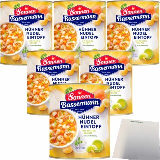 Sonnen Bassermann Hühner Nudel-Eintopf VPE (6x800g Dose) + usy Block