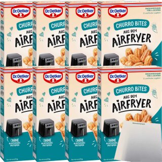 Dr. Oetker Airfryer Churro Bites VPE (8x300g Packung) + usy Block