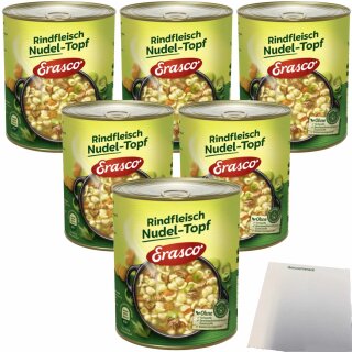 Erasco Rindfleisch Nudeltopf VPE (6x800g Dose) + usy Block
