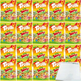 Trolli Sour Apple Trio VPE (20x150g Beutel) + usy Block