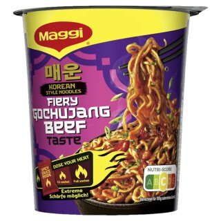 Maggi Korean BE Fiery Guchujang Beef (78g Packung)