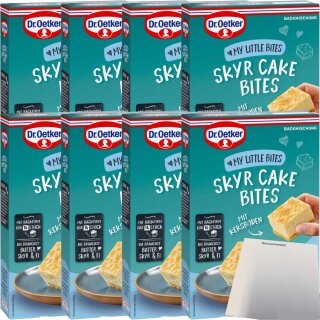 Dr. Oetker Little Skyr Cake Bites VPE (8x275g Packung) + usy Block