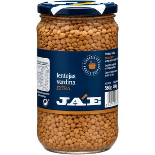 JAE Lentejas, Gekochte Linsen (580g Glas)