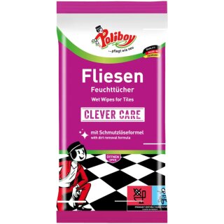Poliboy Feuchttücher Fliesen 5er Pack (5x15 Stück)