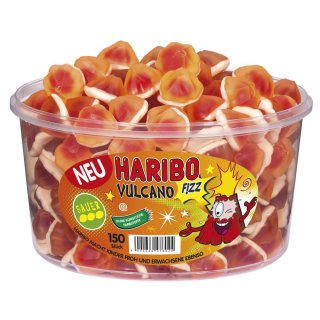 Haribo Vulcano Fizz (150Stk. Runddose)