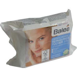 Balea Erfrischende Reinigungstücher 3 in 1 (25 Stück)