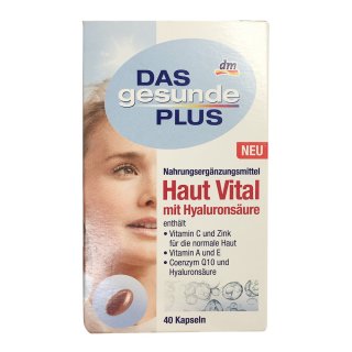 DAS gesunde PLUS Haut Vital mit Hyaluronsäure (40 Kapseln)