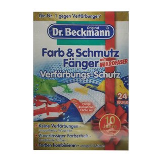 Dr. Beckmann Farb & Schmutz Fänger mit Mikrofaser (24 Tücher)