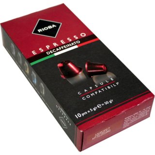 Rioba Espresso Decaffeinato (10 Kapseln)