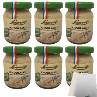 Lacroix Knoblauch Erntefrisch verarbeitet 6er Pack (6x50g Glas) + usy Block